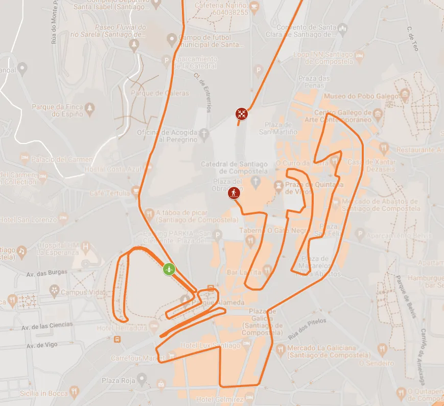 Percorrido SantYaGo10K